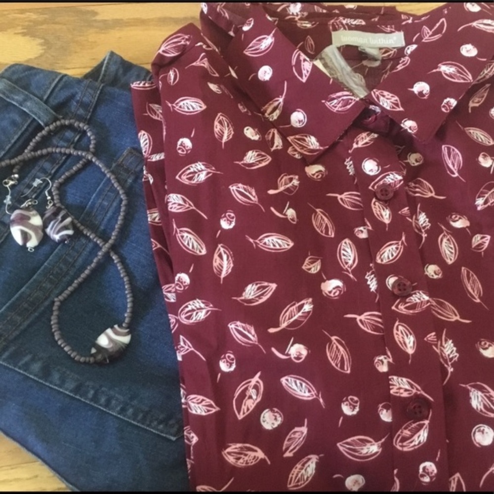 NWT 14/16 Cotton shirt long sleeve - Picture 7 of 8